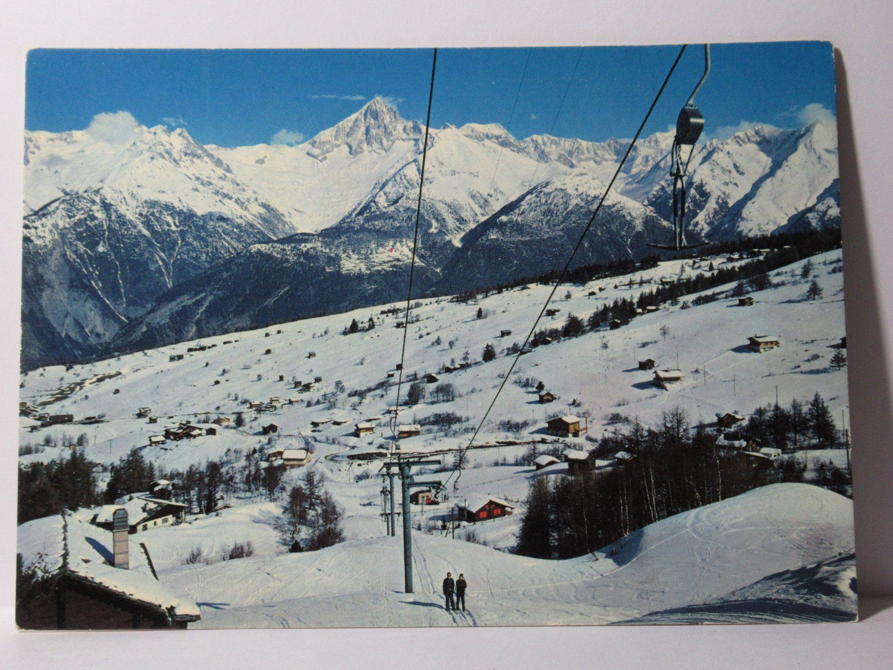 Ansichtskarten: Bürchen , Skigebiet und Skilift – Neu (gemäss Beschreibung) aus Grenchen von Bluemchen1900 1