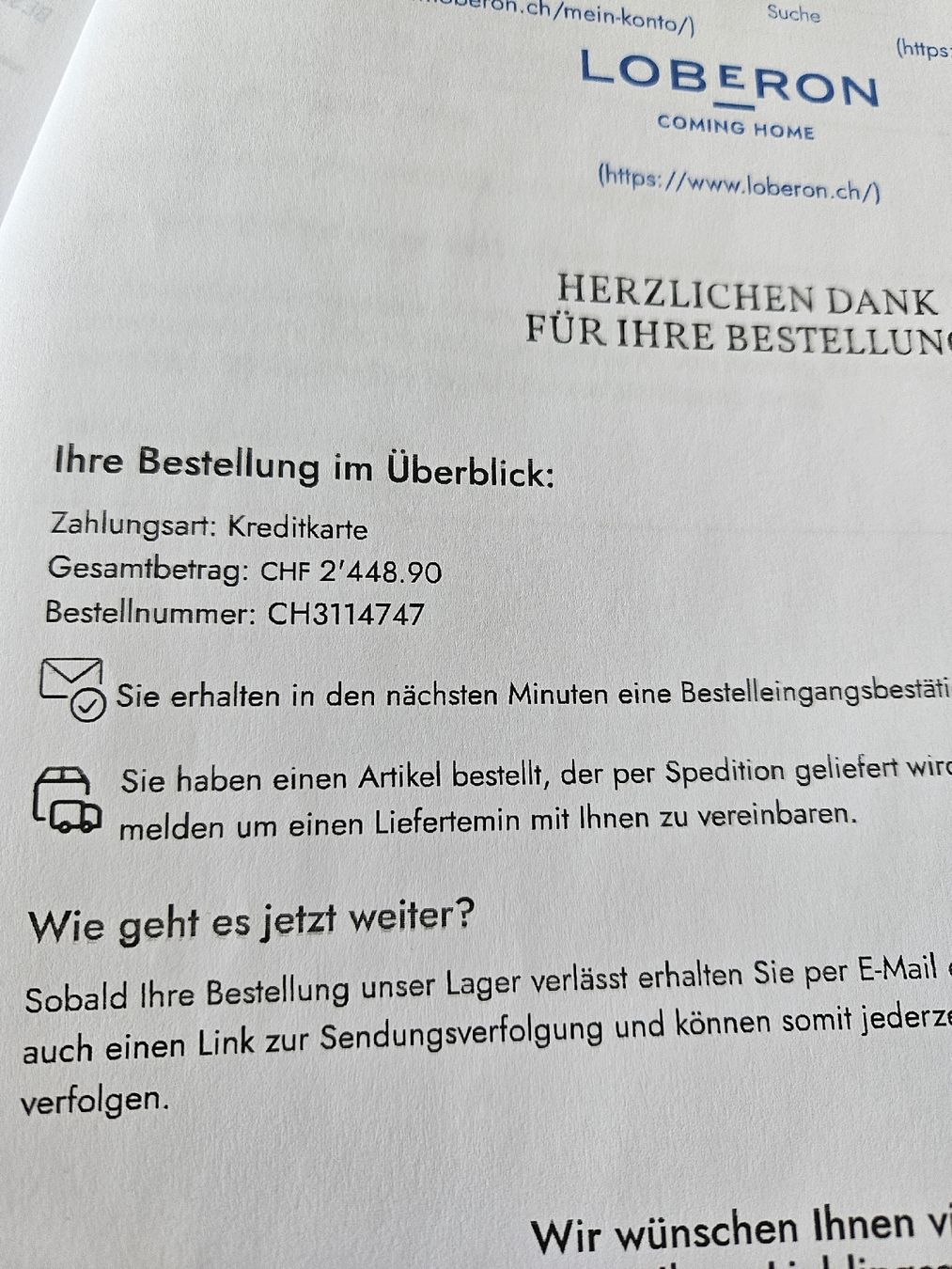 Sofas: Loberon Sofa – D'occasion à Obfelden par HBCQW 1