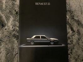 Renault 25 Verkaufsprospekt 24 Seiten Topzustand französisch