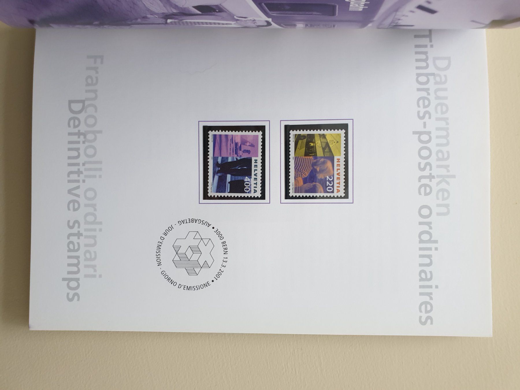 Tutti i francobolli: Jahresbuch CH Briefmarken 2001 postfrisch vollständig – Nuovo (secondo la descrizione) da Frauenfeld venduto da Kasico 4