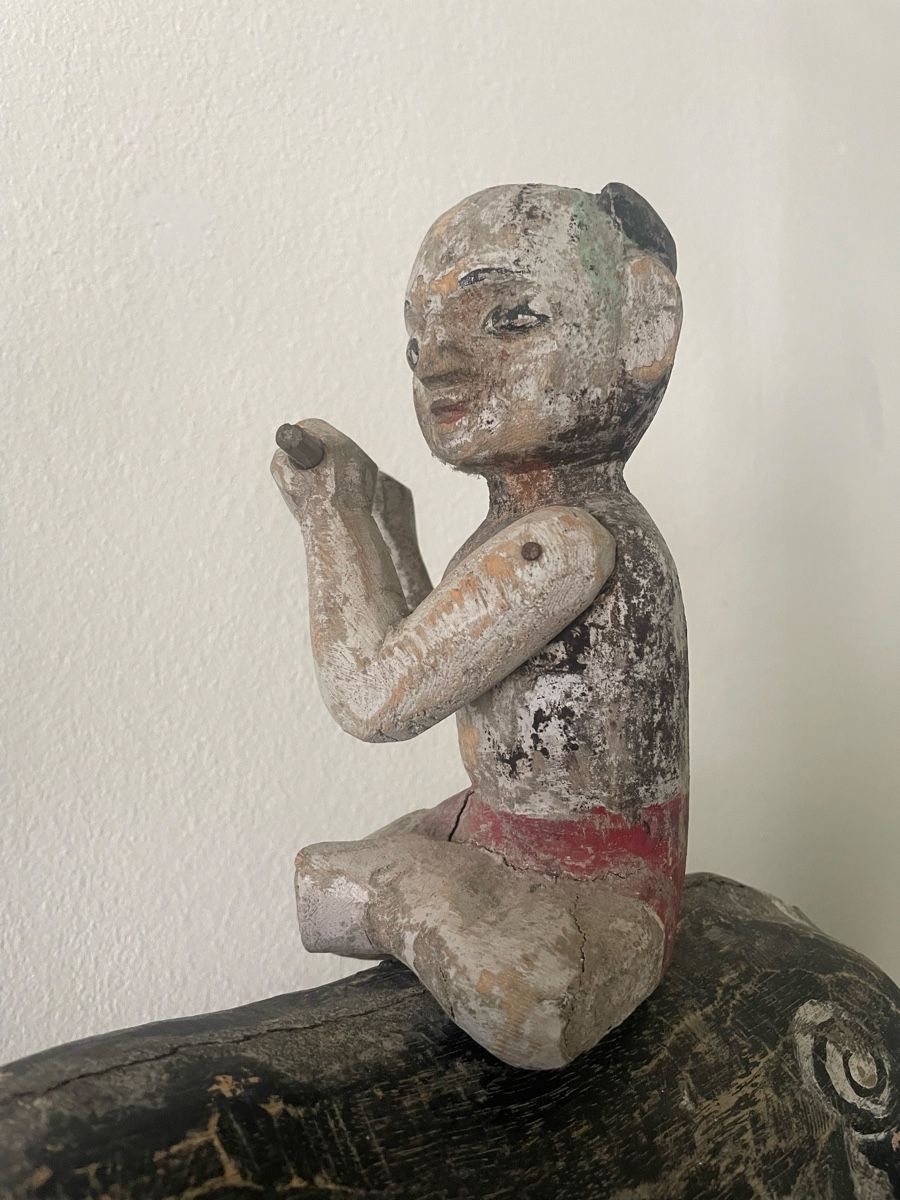 Sculture & Statue: Large vietnamese puppet wood carving antique – Usato da Basel venduto da Amechan. 4