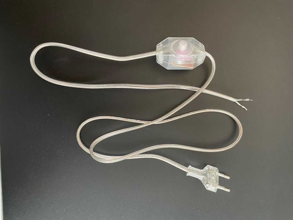 Kabel: Schnurdimmer mit Kabel transparent (35 Stück) – Neu und originalverpackt aus Neunkirch von liquidationen_8152