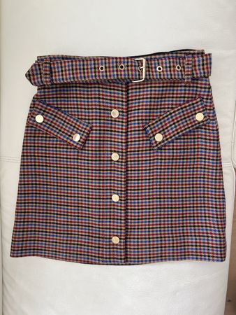 Mini Checked Skirt by Essentiel Antwerp, Size 36