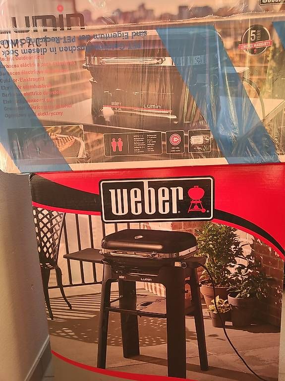 Weber Grills: Weber Lumin Compact mit Stand Elektrogrill Schwarz – Neu und originalverpackt aus Wetzikon ZH von Mrroma