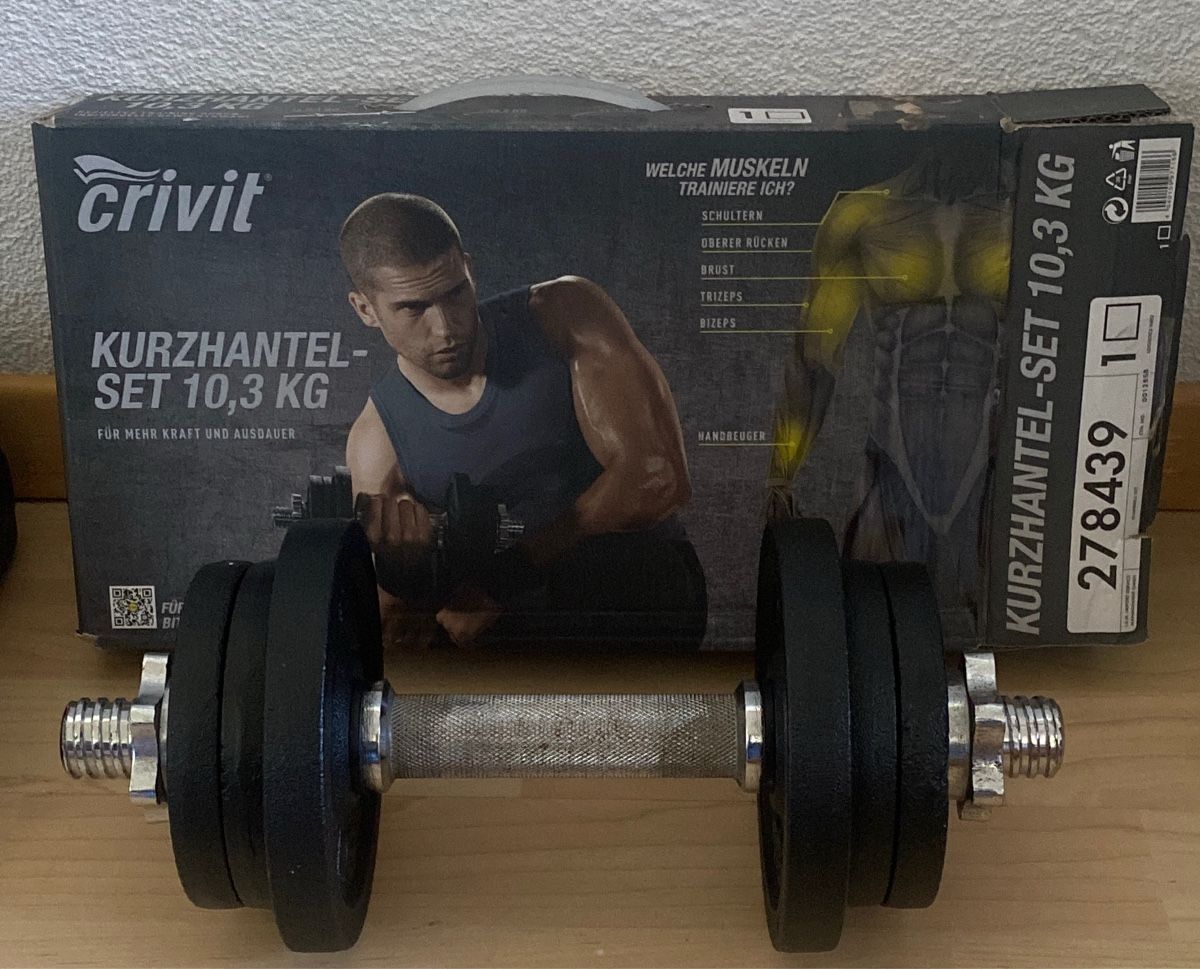 Manubri & Pesi: Crivit Kurzhantel-Set 10,3kg – Usato da Illnau venduto da dom_ncc6