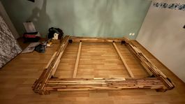 Massivholzbettgestell 160x200 cm