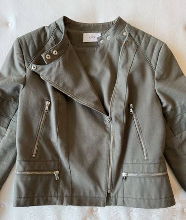ZAPA veste biker kaki CH38 comme neuve!
