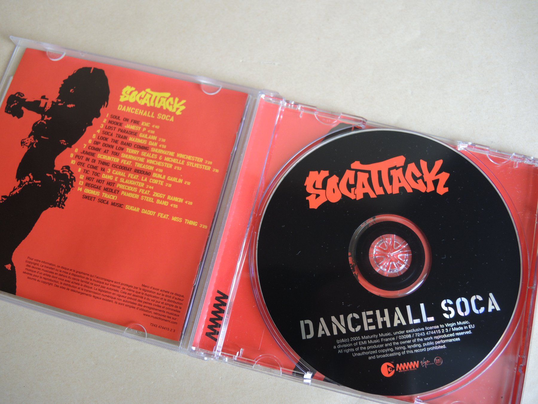 CD: Soca Attack - Dancehall Soca CD - Sommerhits garantiert! – Usato da Rorschach venduto da Pop-upBrocki 1