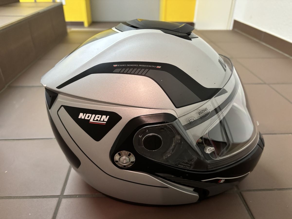 Caschi & visiere: Motorradhelm Nolan Klapphelm silber neuwertig – Usato da Hochdorf venduto da and_m75p