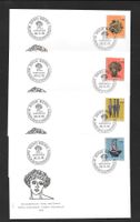 4 FDC Pro Patria 1975 Serie Einzelmarken ET 30.5.1975