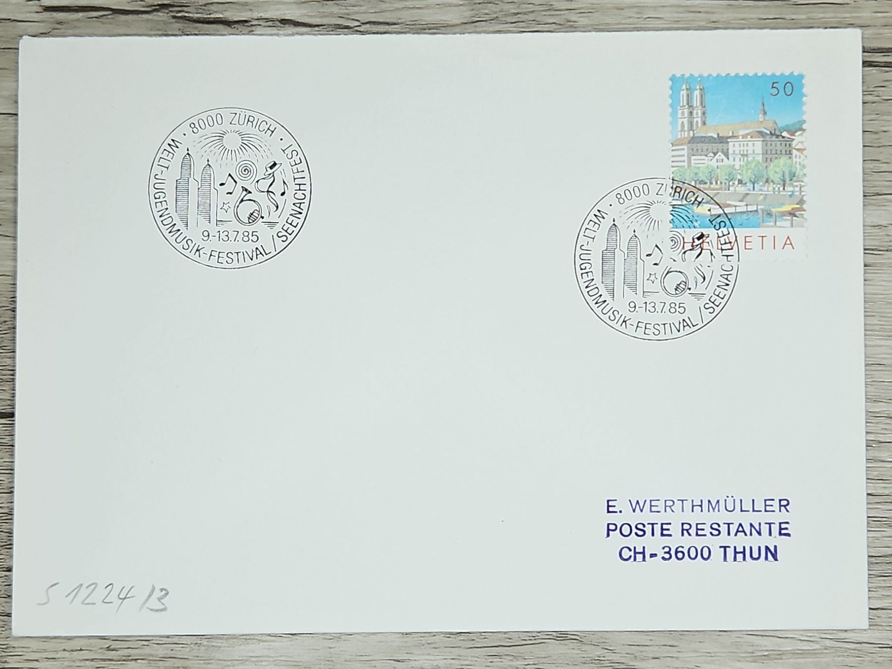 Tutti i francobolli: CL02 Enveloppe + Timbre Suisse 1985 – Usato da Cousset venduto da Patrick_Collections