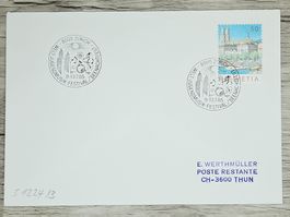 CL02 Enveloppe + Timbre Suisse 1985