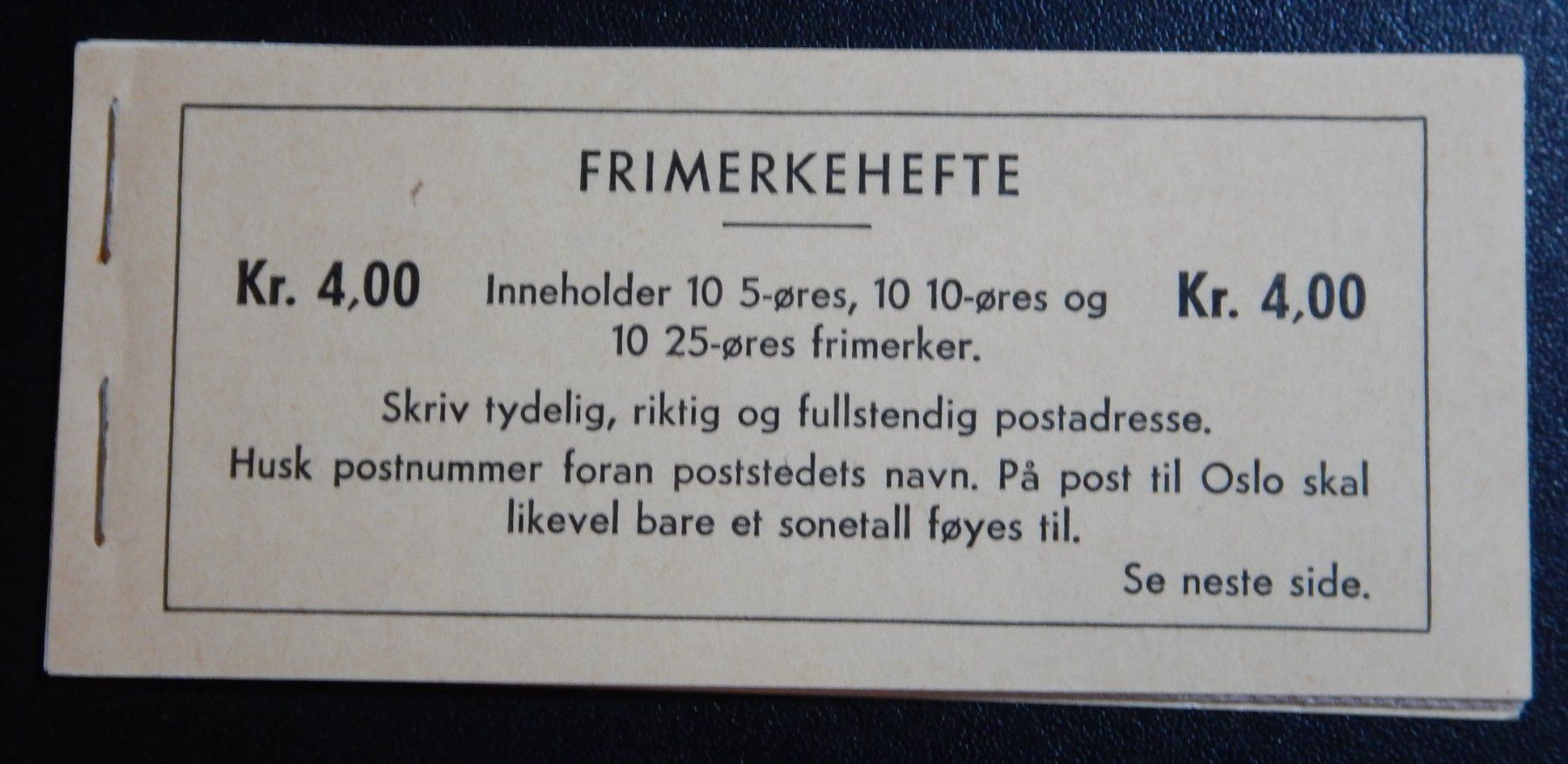 Tutti i francobolli: Norwegen Markenheft 1968 Kat. 40 Euro – Usato da Zürich venduto da Muehlekauf