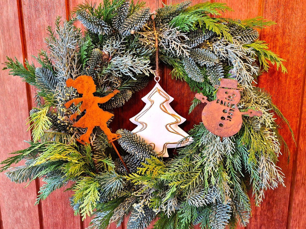 Tutte le decorazioni: Schneemann Rost 35cm – Nuovo e nell'imballaggio originale da Matzendorf venduto da Gartendeko-Shop 3