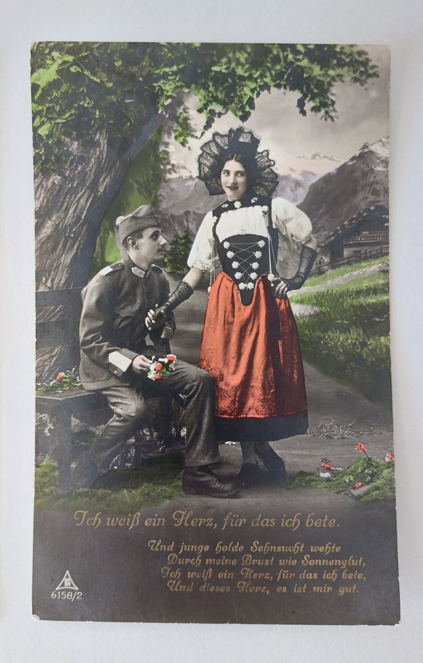 Cartoline postali: 3 AK Ansichtskarte Trachten Militär – Usato da Schenkon venduto da Uhu007 2