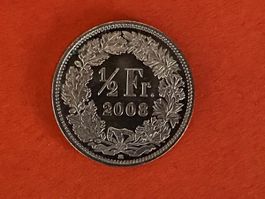 50 RP od. 1/2 Franken 2008 stgl *nigelnagelneu!* unzirkulier