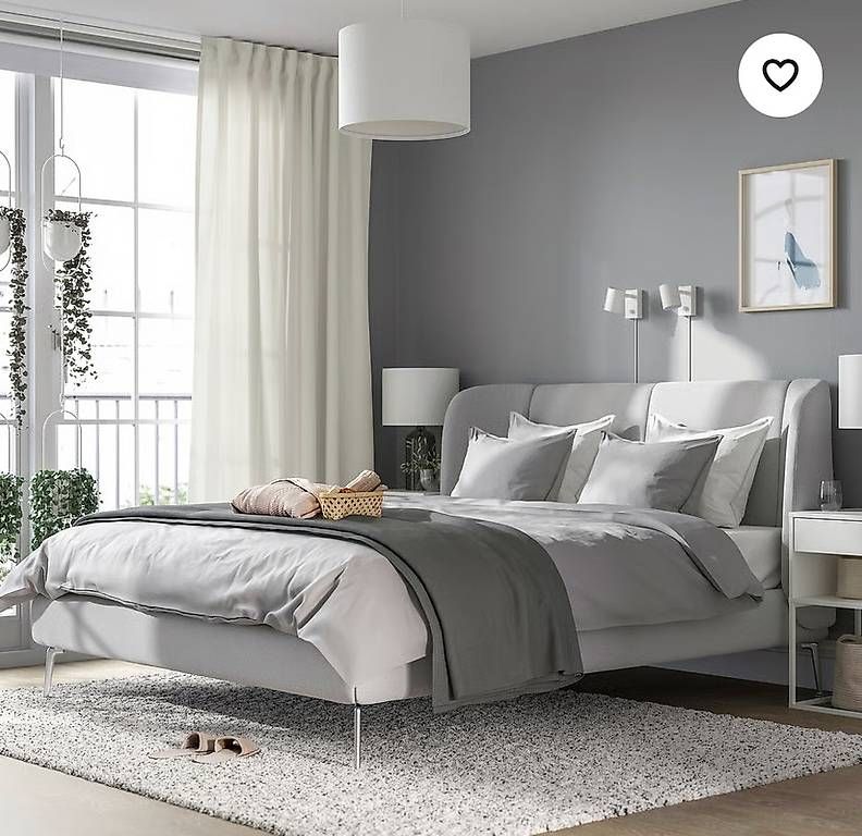 Letti: Bett 180x200 gepolstert. Grau.  – Usato da Küsnacht ZH venduto da marisac