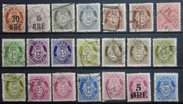 Norwegen ex. Kat. 65-104 gest. 1906/22