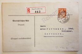B113) 140z, Sitzende Helvetia auf Faltbrief kt. 50.-
