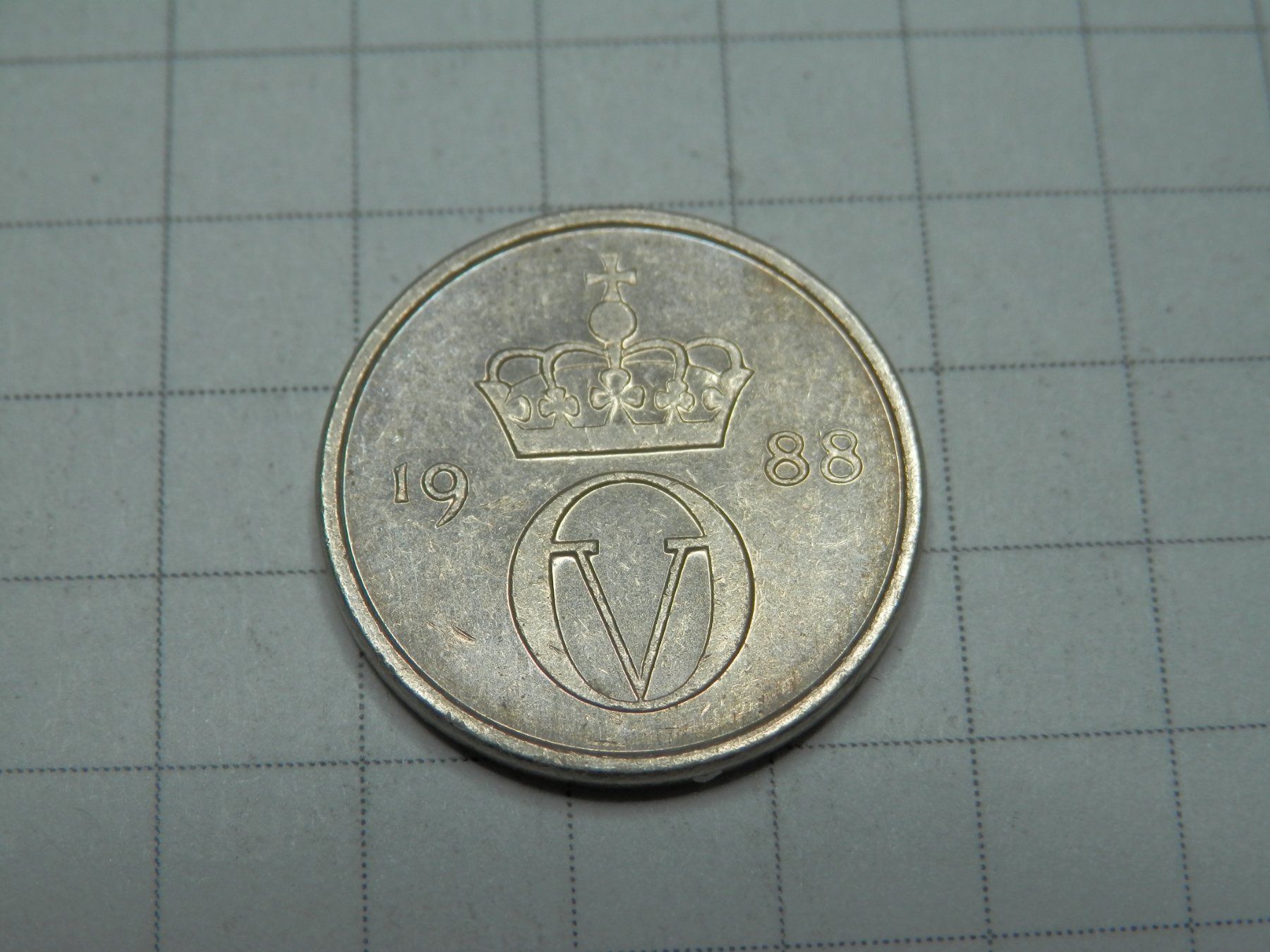 Alle Münzen: Norwegen  10 Öre, 1988 – Gebraucht aus Weiach von weiach81