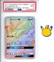 PSA 9 Darkrai GX 2017 Pokemon Burning Shadows #158 FA
