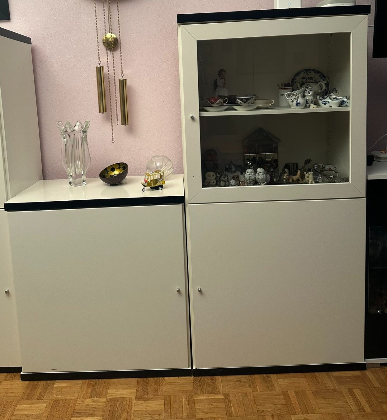 Ikea Scaffali: Wohnwand weiss mit Glastüren – Usato da Pfäffikon ZH venduto da thf_rqs2 1