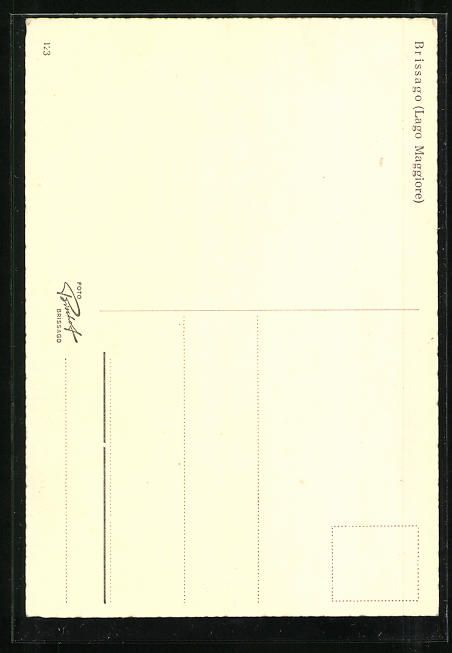 Cartoline postali: Brissago /Lago Maggiore, Ortspartie mit  – Usato da Berlin venduto da bartko-reher 1