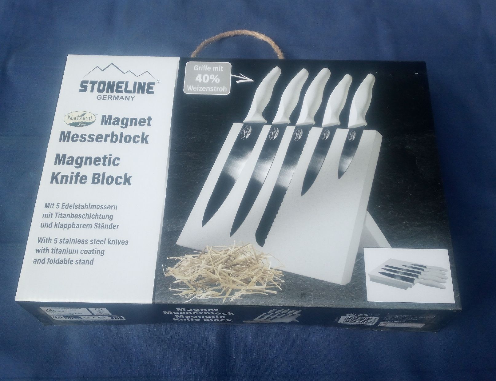 Coltelli: Stoneline Messerblock Magnetisch, 5 Messer, NEU – Nuovo e nell'imballaggio originale da Luzern venduto da toenu23