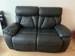 🔥 2-Sitzer Relax Sofa schwarz – Liegefunktion