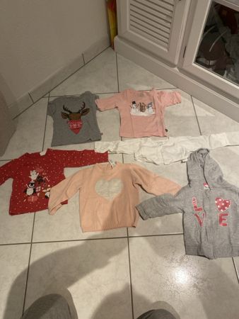 6 süsse Mädchen Shirts Gr. 80❤️ Top Zustand