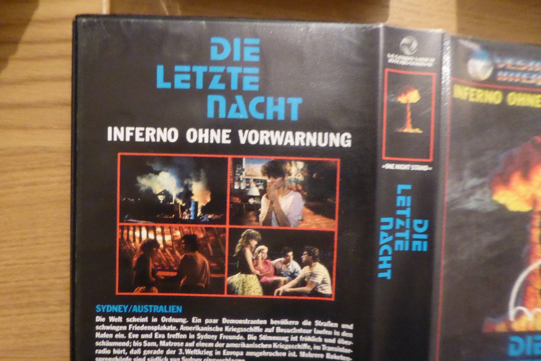 Tutti i VHS: VHS Die letzte Nacht mit Backup DVD – Usato da Allschwil venduto da Summelsarium 2