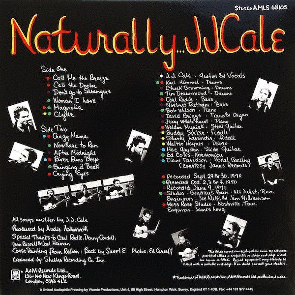 Dischi in vinile: J.J. Cale – Naturally LP – Usato da Wenslingen venduto da riger11 1