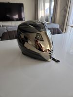 ICON Airflite QB1 Motorradhelm – Silber/Schwarz – Grösse XL