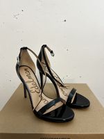 Sam Edelman Ariella Black Patent Leather Sandals Size 36.5