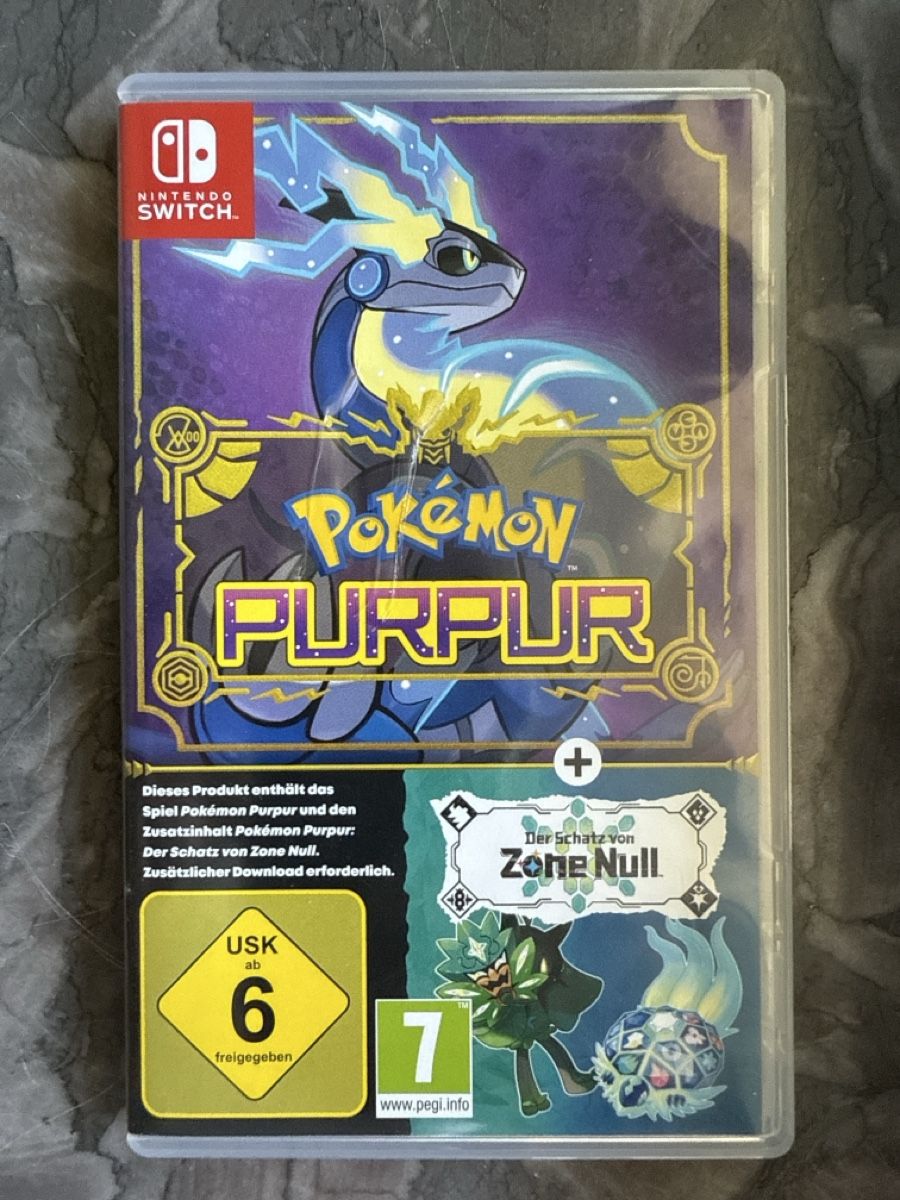 Pokémon Spiele: Nintendo Switch Pokémon Purpur & Der Schatz von Zone Null – Gebraucht aus Basel von Der_Bieter