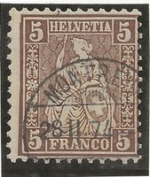 MONTREUX 28.02.74 auf Zu#30 Mi#22 Vollstempel [6A7]