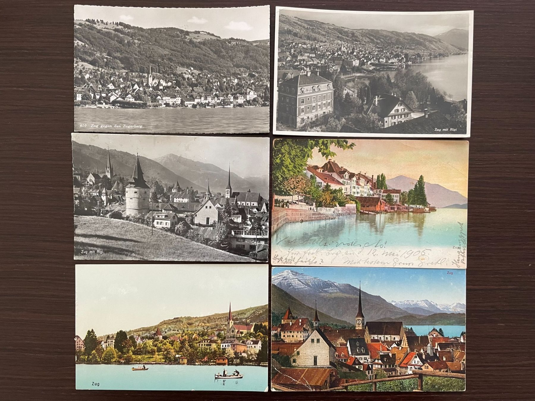 Cartoline postali: ZUG Lot von 25 Ansichtskarten im Kleinformat – Usato da Wald ZH venduto da TLILEF 7