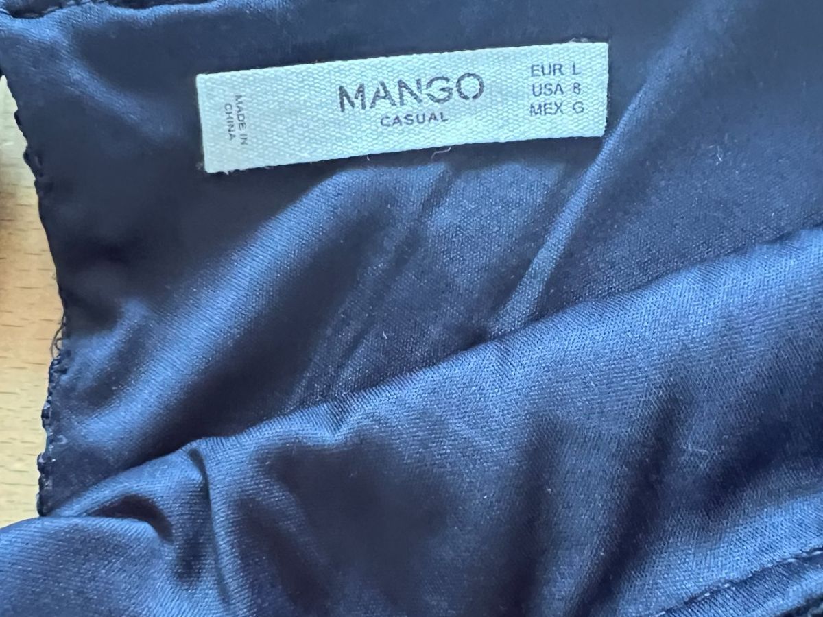 Mango Kleider: MANGO Damen Kleid, Gr. L, Dunkelblau – Gebraucht aus Worb von farben20zauber 4