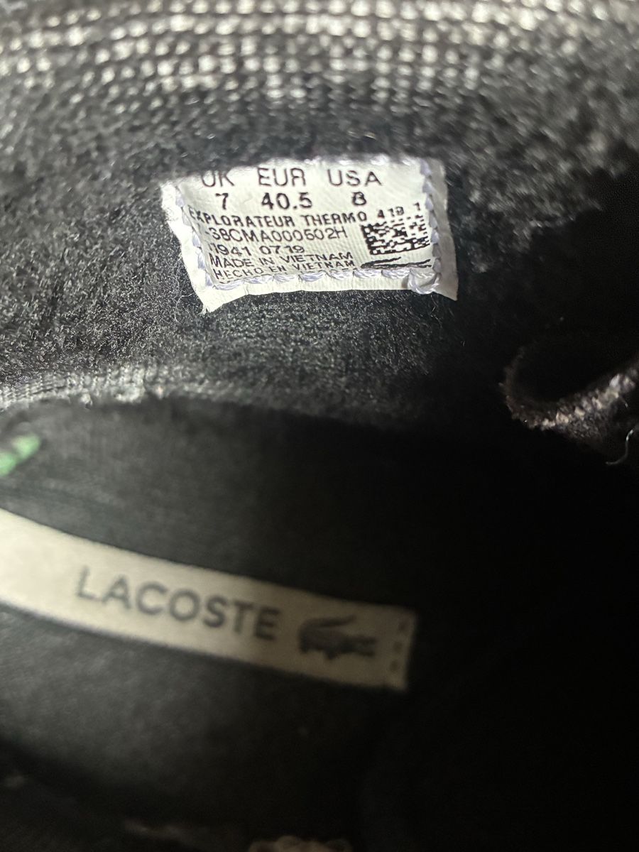 Lacoste Scarpe da uomo: Lacoste boots black leather – Usato da Zürich venduto da Sergio.BR 3