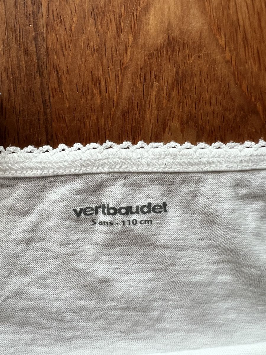 Biancheria intima: Lot de 4 débardeurs blancs Vertbaudet 5 ans - 110 cm – Usato da Zug venduto da ama_fgg6 2