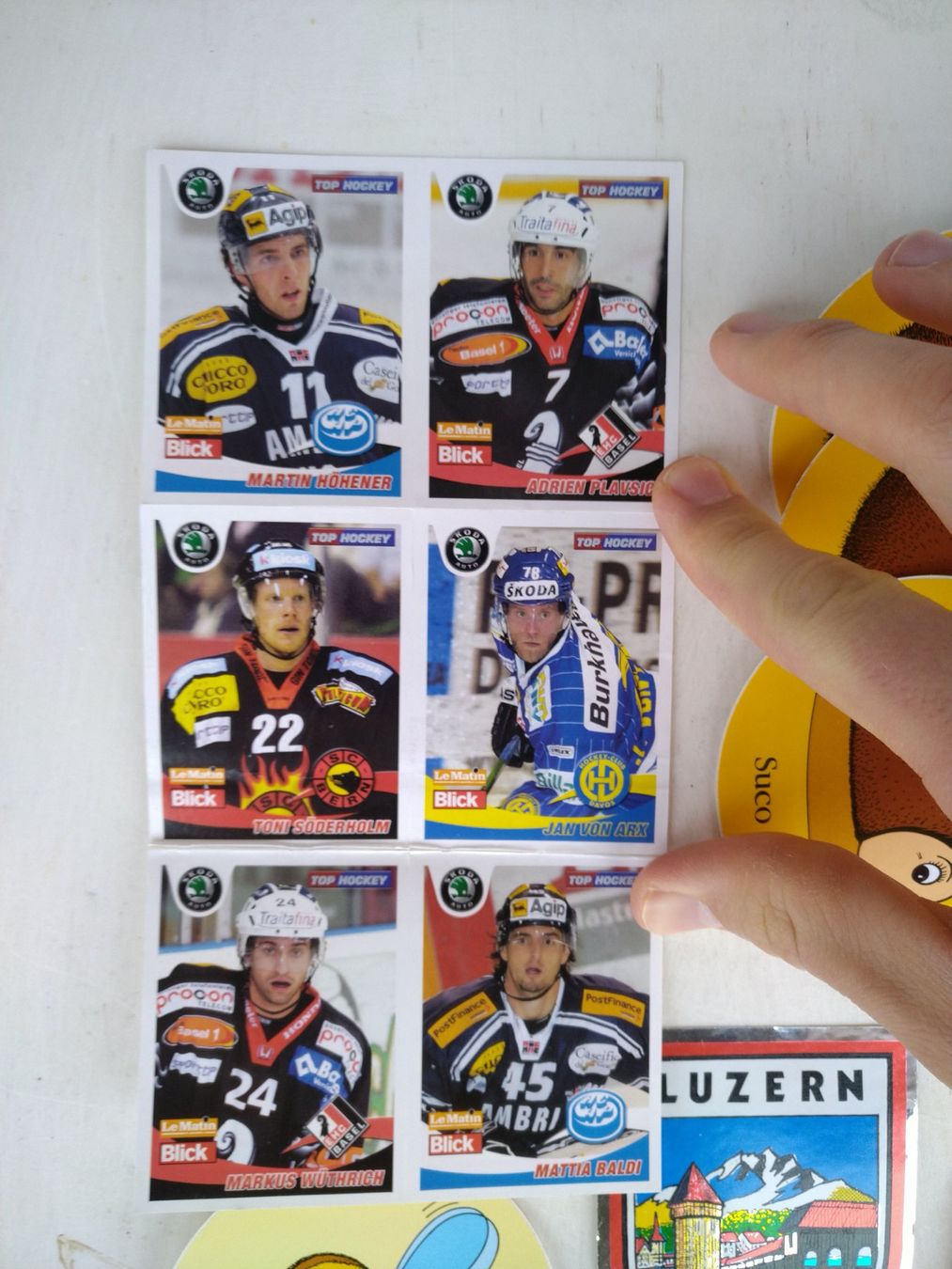 Sticker: Kleber/ Sticker Eishockey, Fussball – Usato da Bern venduto da TimonBimon 2