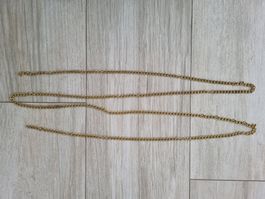 Lange, goldfarbene Kette Deko oder DIY