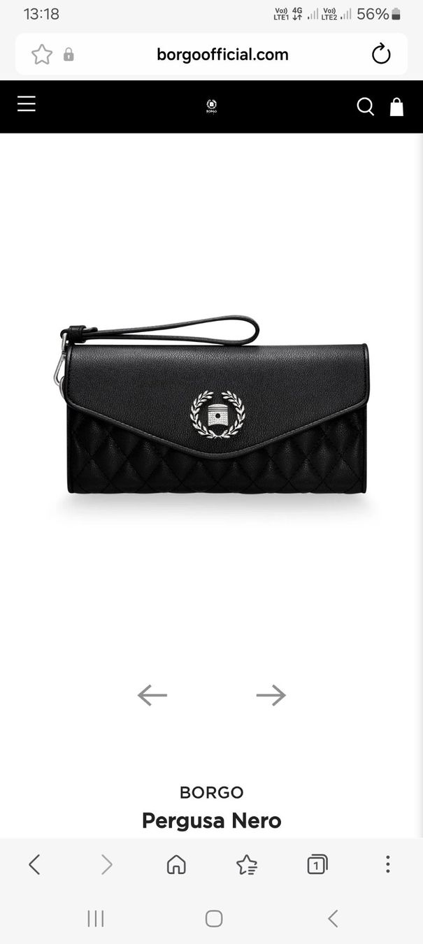 Borse da donna: BORGO Pergusa Nero. Clutch Tasche – Nuovo e nell'imballaggio originale da Thun venduto da Beas-Allerlei