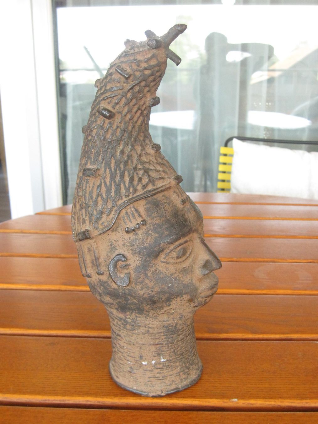 Sculptures & Statues: Benin Bronzekopf Königinmutter Iyoba – D'occasion à Arbon par lucullus61 3