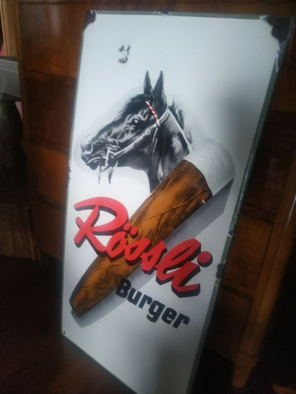 Insegne: Email Schild Rössli Burger Original Gross – Usato da Weggis venduto da cherry2000 2