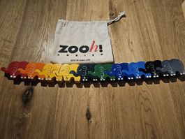 Zoo Zürich Elefanten Holzpuzzle mit Stoffbeutel