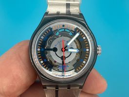 Ungetragene Swatch SILVER BARON | SAM104