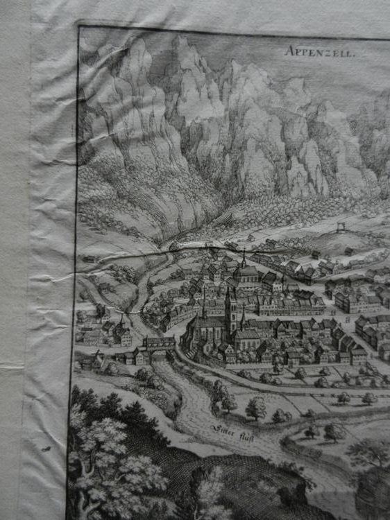 Incisioni: Appenzell Herisau von Merian – Usato da Risch venduto da Rischli15 4