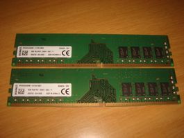 2 Stück 8gb ddr4 2666. Details siehe Bildern. Getestet.