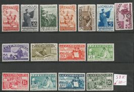15 Timbres de 1935 ( Luxembourg )